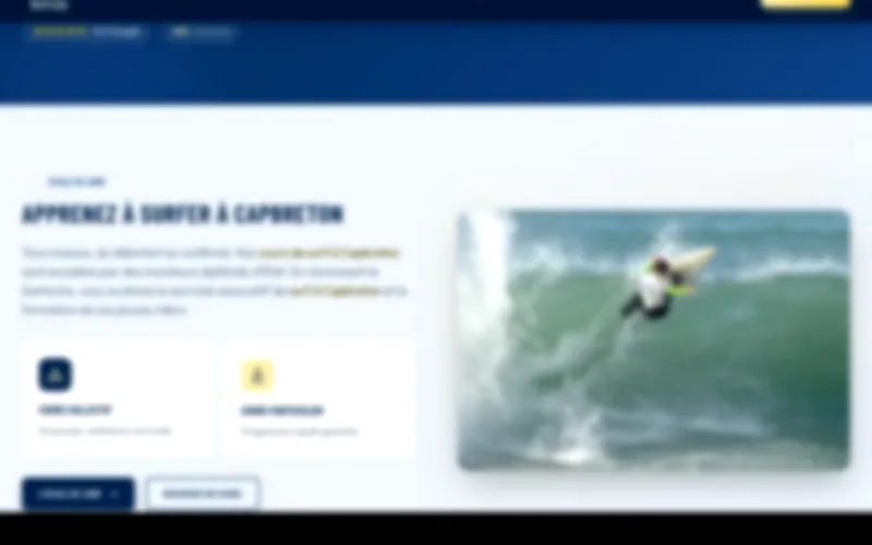 Club de surf — Refonte complète et SEO local
